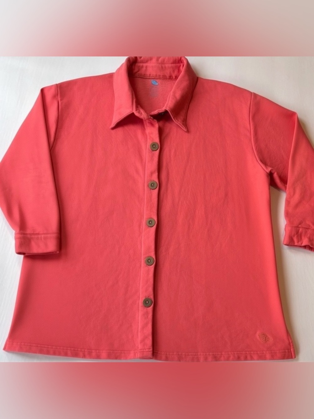 Junonia Oversized Shacket in Coral